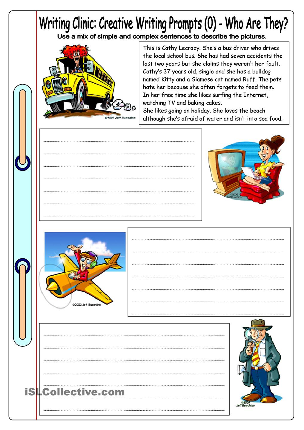 Creative Writing Exercises For Beginners â Worksheets Samples